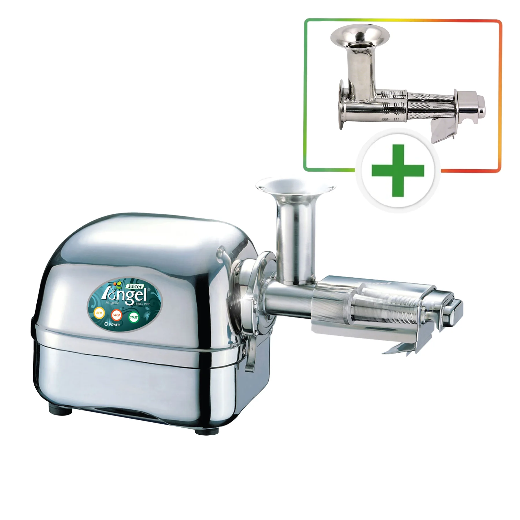 Angel Juicer 7500 Model 2026 + extra Grobsieb 100 % Plastikfrei