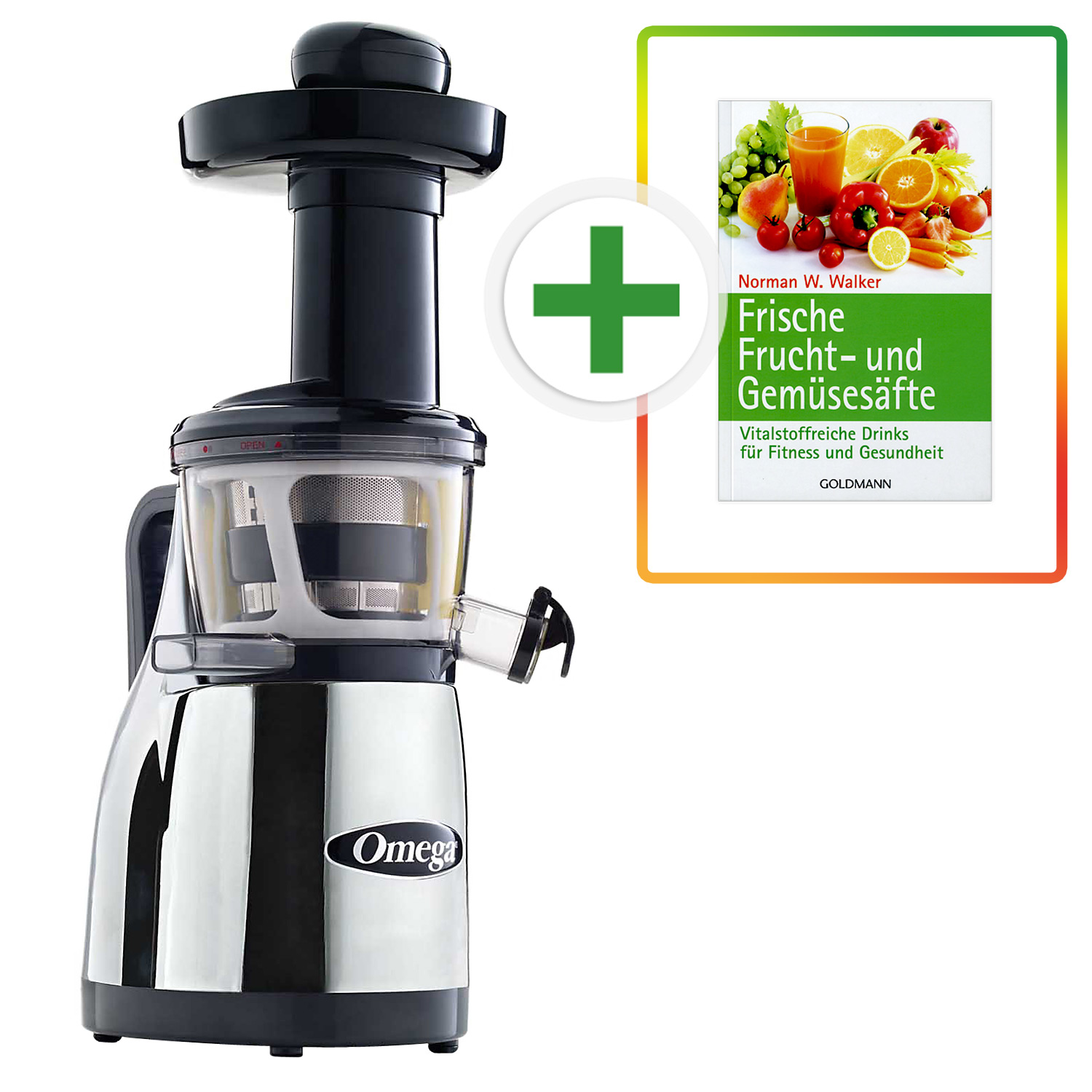 Omega VRT382HDC Saftpresse + Buch Omega VRT382HDC Saftpresse + Buch