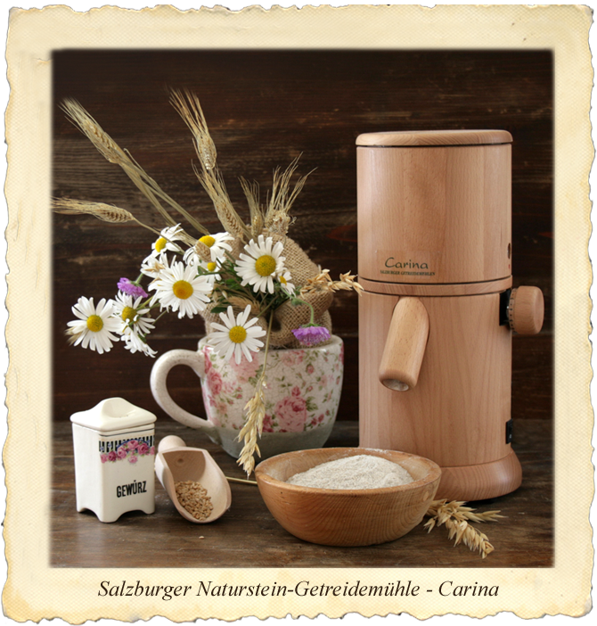 Salzburger Getreidemühle mit Naturstein-Granit Salzburger Getreidemühle mit Naturstein-Granit