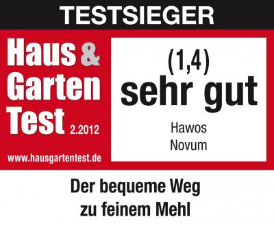Testsiegel Hawos Novum Getreidemühle Testsiegel Hawos Novum Getreidemühle