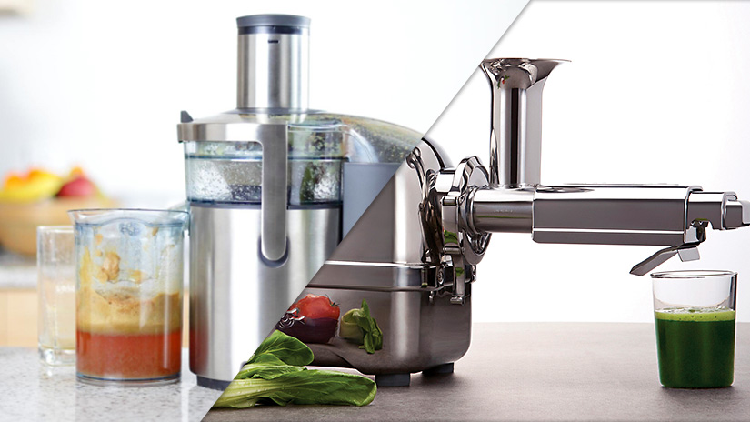 Vergleich: Slowjuicer vs Zentrifuge