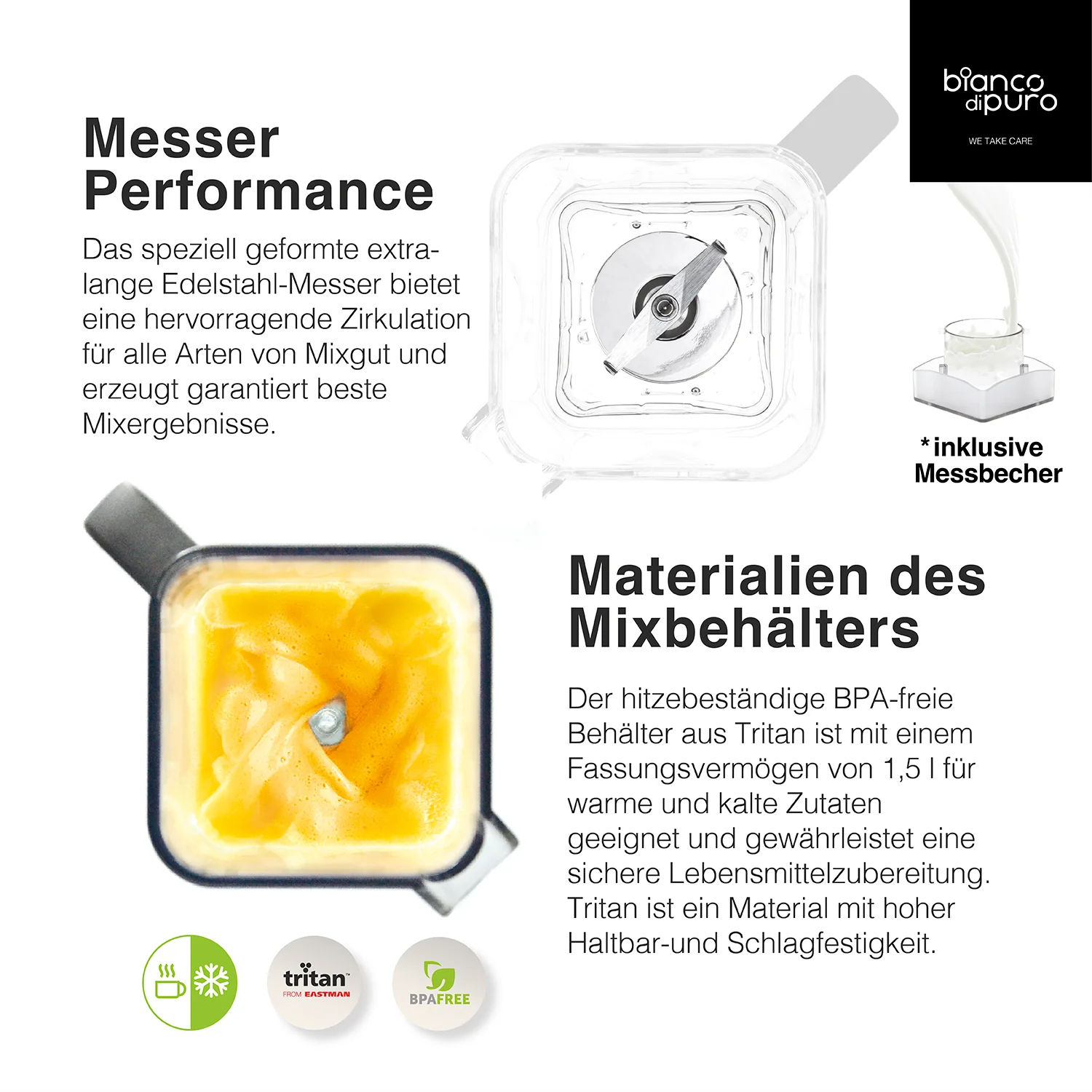 Bianco Gusto S Standmixer schwarz Neu Model 2026 – Bild 5
