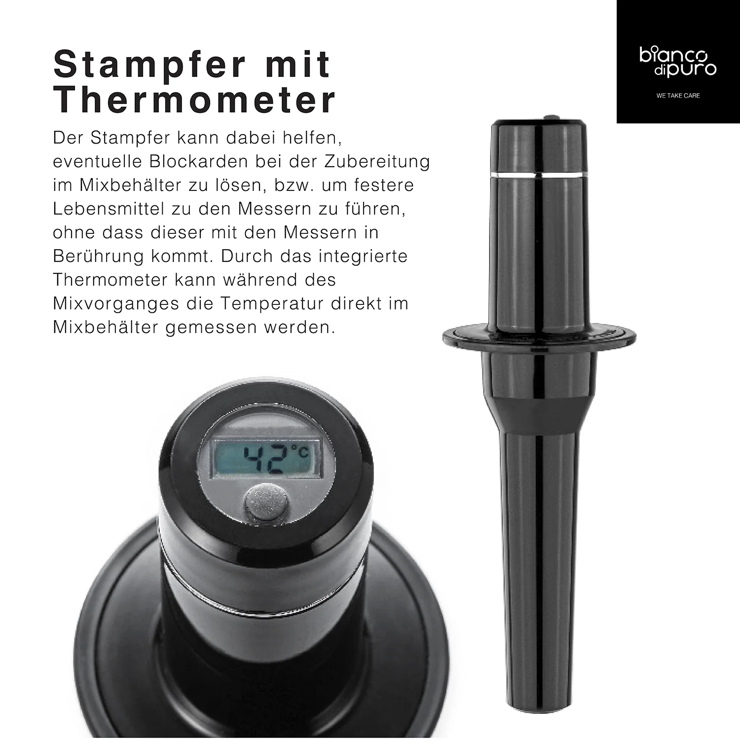 Bianco Gusto S Standmixer schwarz Neu Model 2026 – Bild 6