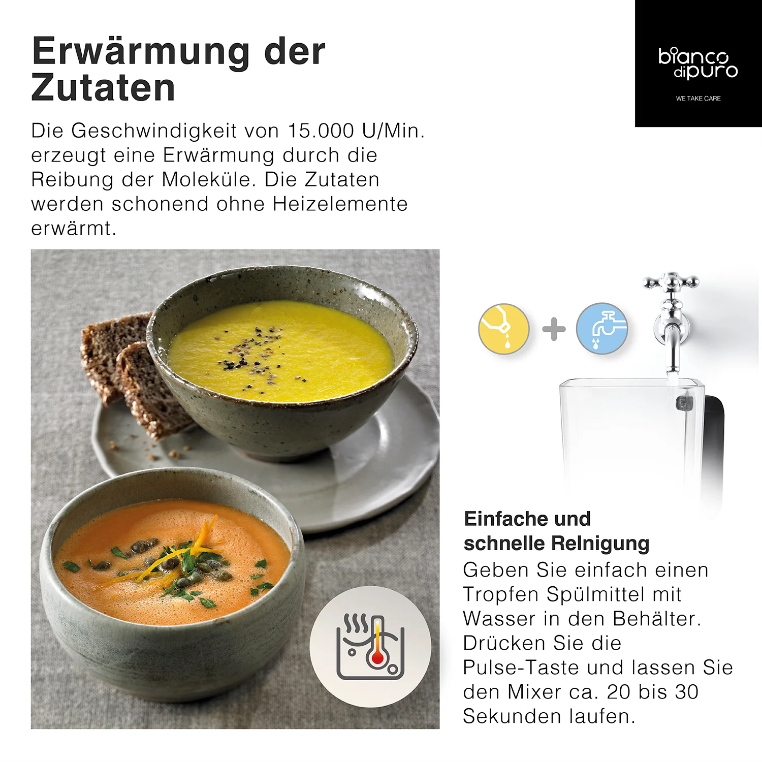 Bianco Gusto S Standmixer schwarz Neu Model 2026 – Bild 9