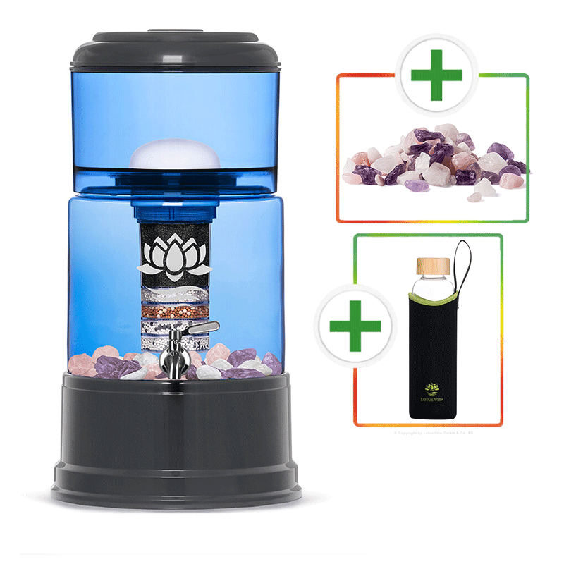 Joro Wasserfilter 8 Liter Glas mit Filter
