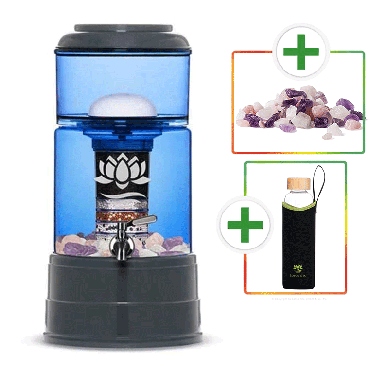 JORO-Mini-Wasserfilter-5-Liter-Glas-mit-Filter