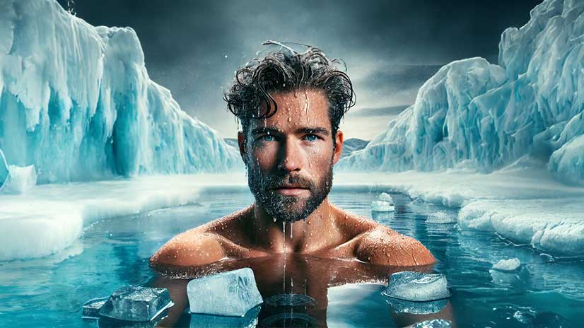 Wim Hof Eisbaden Challenge