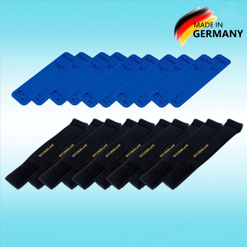 10er-Set BIORELAX Kleinsche Felder: 10 x Pad und 10 x Armband