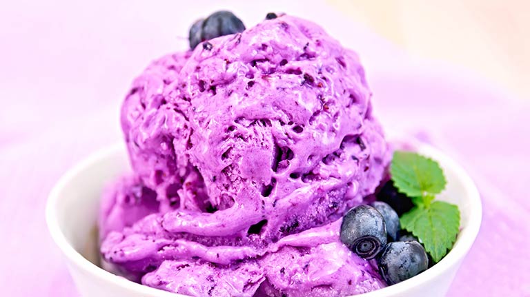 Rezept Heidelbeereis ohne Zucker