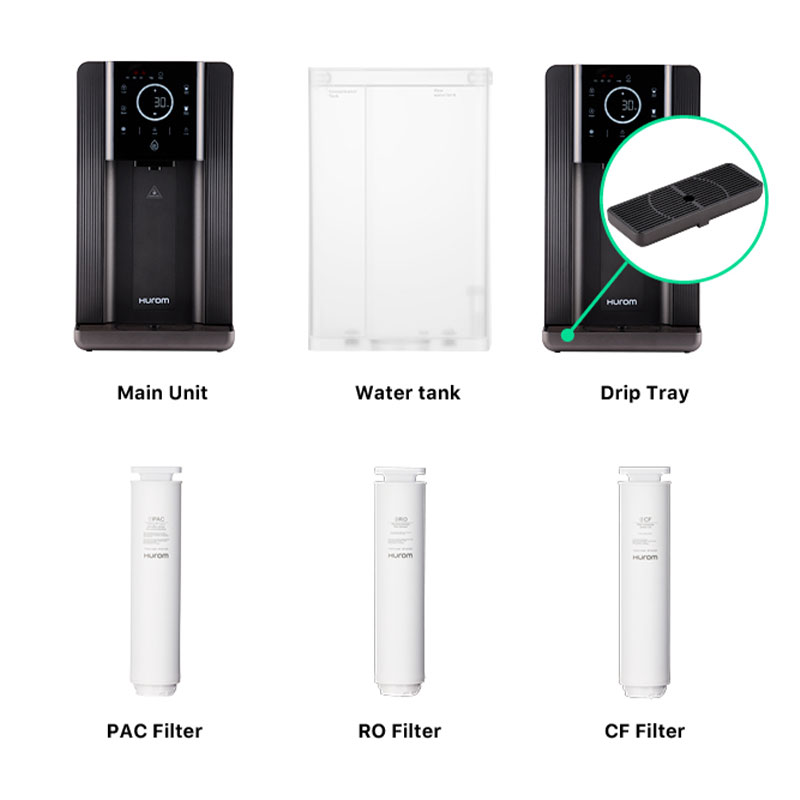 Hurom-Osmose-Wasserfilter-구성품