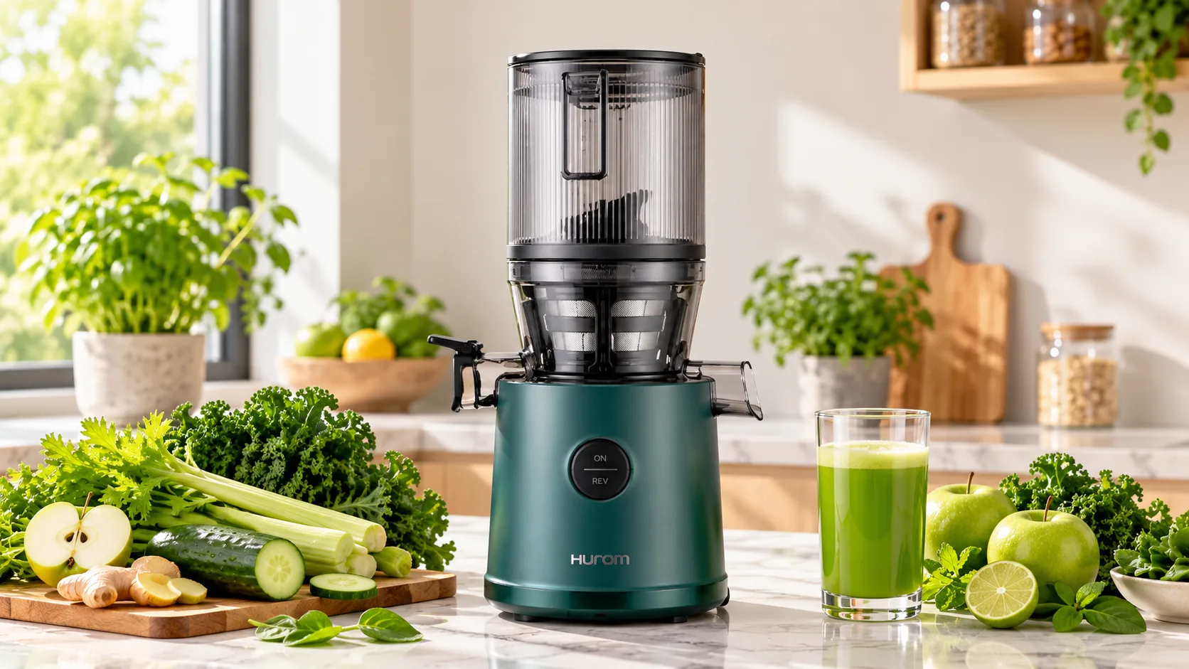 Hurom H80-ST Slow Juicer mit 2,2-Liter-Megatrichter