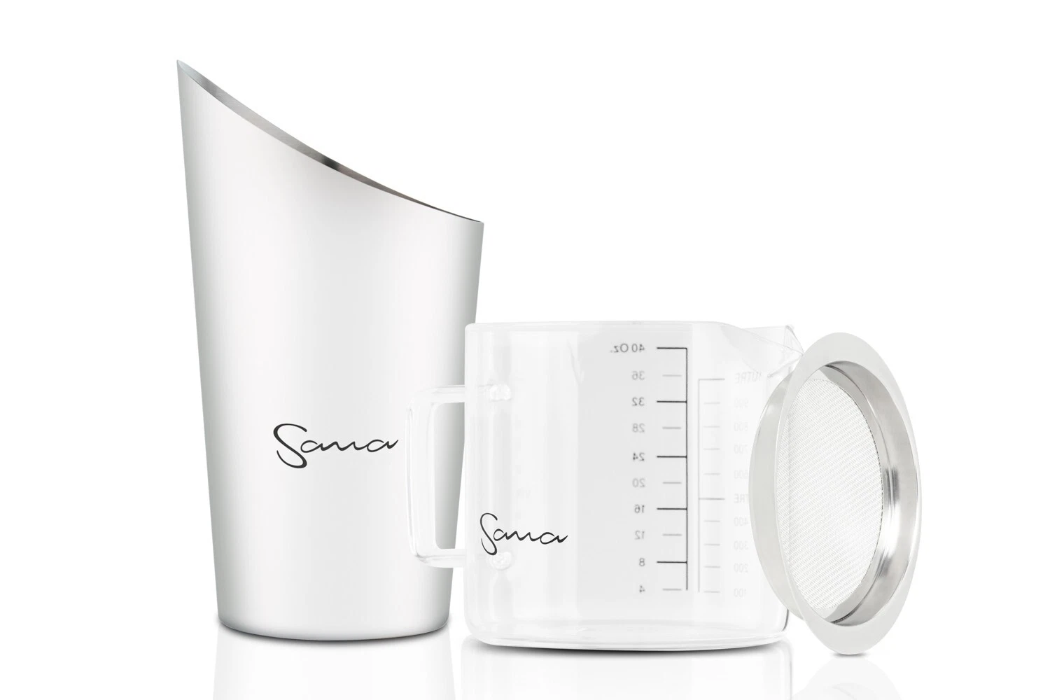 Sana 929 Ultimate Juicer – Saft- und Tresterbehälter Saft- und Tresterbehälter für den Sana 929 Ultimate Juicer